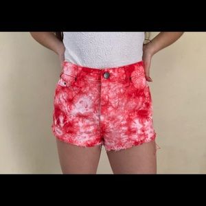 Tie dye shorts